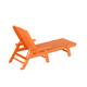 Laguna 78" Weather-Resistant Outdoor Chaise Lounge with Arms
