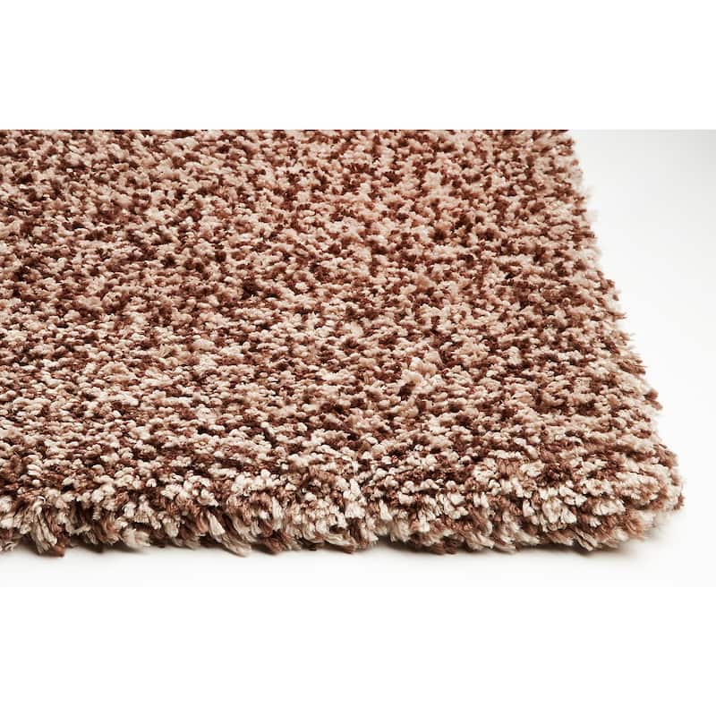 Domani Euphoria Plush Beige Heather Hand-Woven Shag Rug