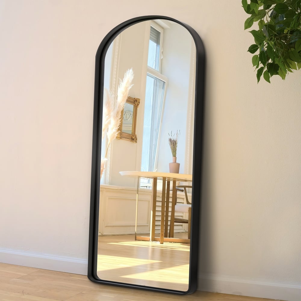 Modern Aluminum Alloy Wall-mounted Rectangular/Arched Deep Mirror