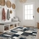 preview thumbnail 17 of 54, World Rug Gallery Distressed Modern Boxes Plush Shag Area Rug
