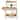 Costway Kids Play Kitchen Set Wooden Kitchen Playset with Stoves Sink - 29.5" x 12" x 35" (L x W x H)