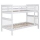 preview thumbnail 9 of 19, Chapman Transitional Wood Frame Bunk Bed Twin Over Twin - White
