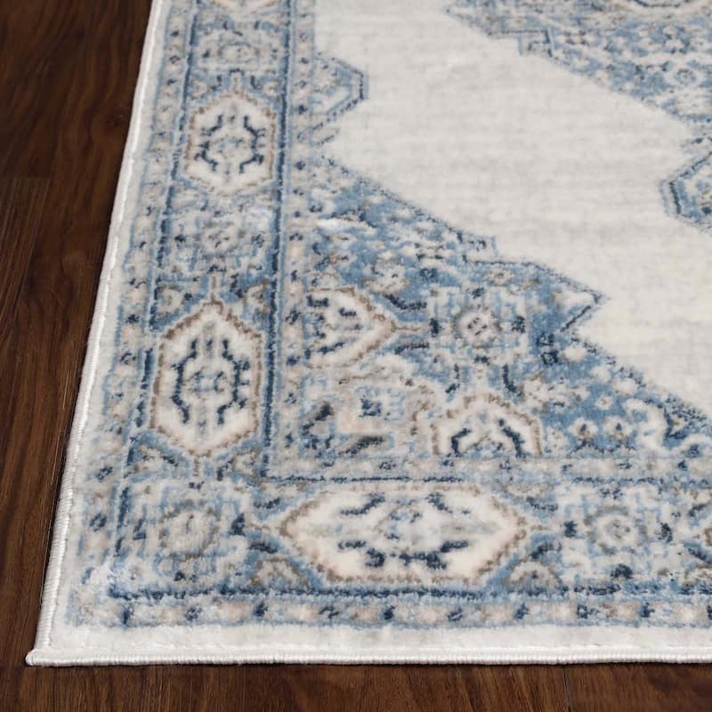 Superior Kailani Modern Farmhouse Medallion Indoor Runner or Area Rug