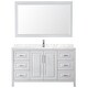 preview thumbnail 58 of 71, Daria 60 Inch Single Vanity, Cultured Marble Top, 58 Inch Mirror