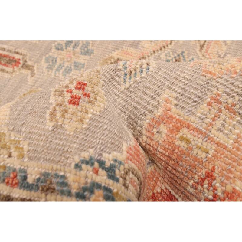 ECARPETGALLERY Hand-knotted Jules Serapi Light Grey Wool Rug - 9'3 x 11'10