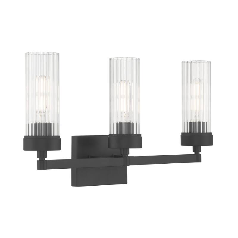 Lida 14-inch Wide 2-Light Vanity Light in Chrome - 21 - Matte Black