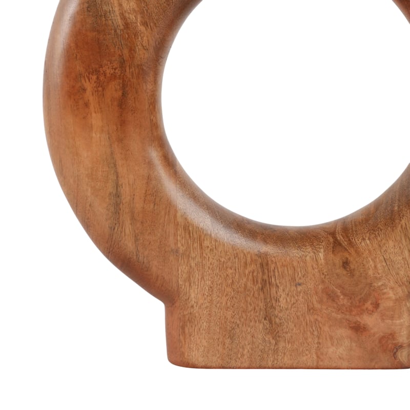 Wood Flower Vase Decorative Sculptural Tall Profile for Any Space