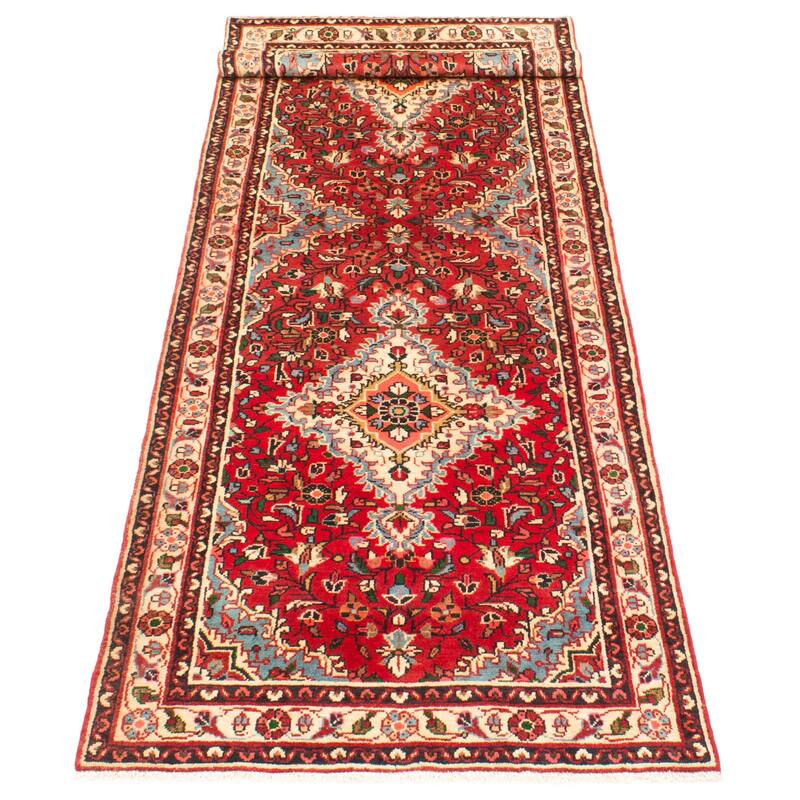 ECARPETGALLERY Hand-knotted Anadol Red Wool Rug - 3'5 x 10'4