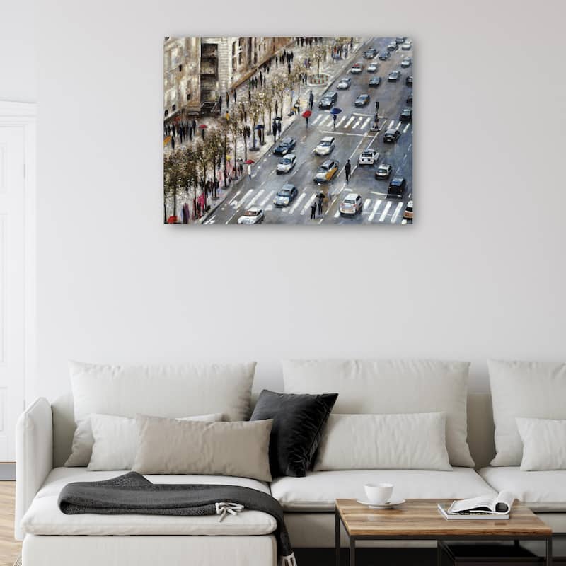 Champs Elysees By Emily Williams Canvas Art Print