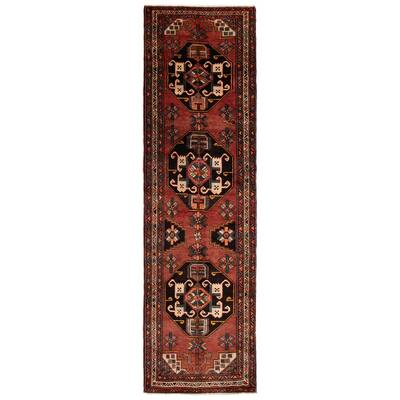 ECARPETGALLERY Hand-knotted Konya Anatolian Red Wool Rug - 3'11 x 13'5