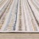 preview thumbnail 4 of 10, Cavett Textural Geometric Striped Beige/ Multi Area Rug