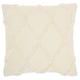 Mina Victory Life Styles Boho Diamond Lattice Textured Throw Pillow , ( 18"X18" )