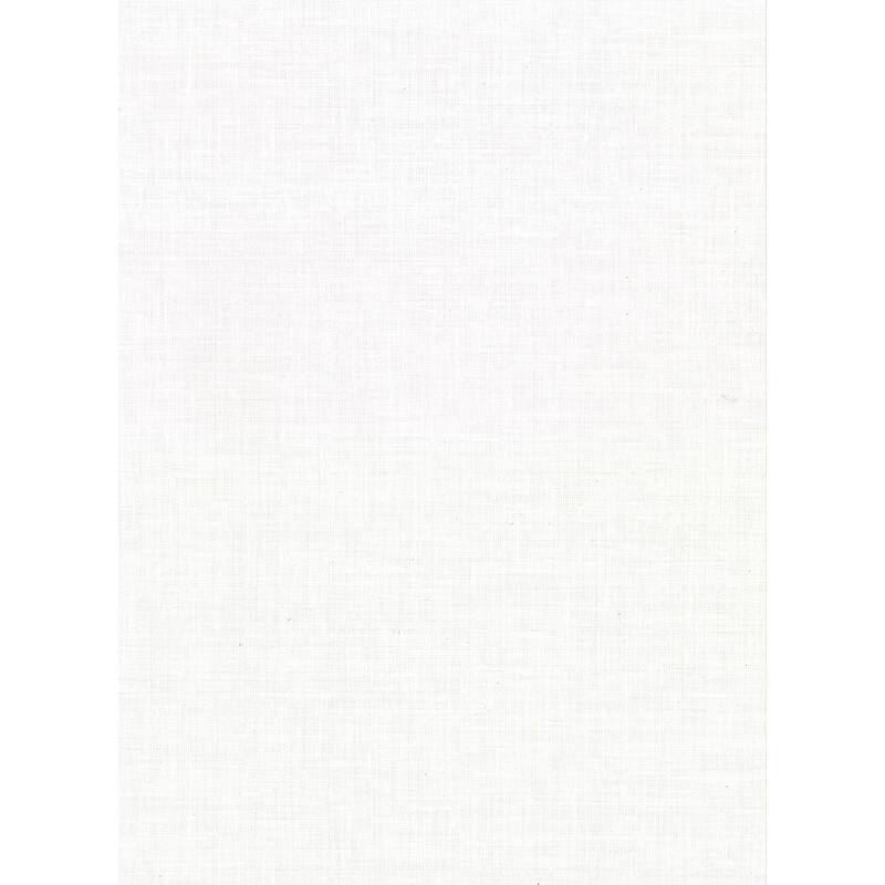 Warner Upton White Faux Linen Wallpaper
