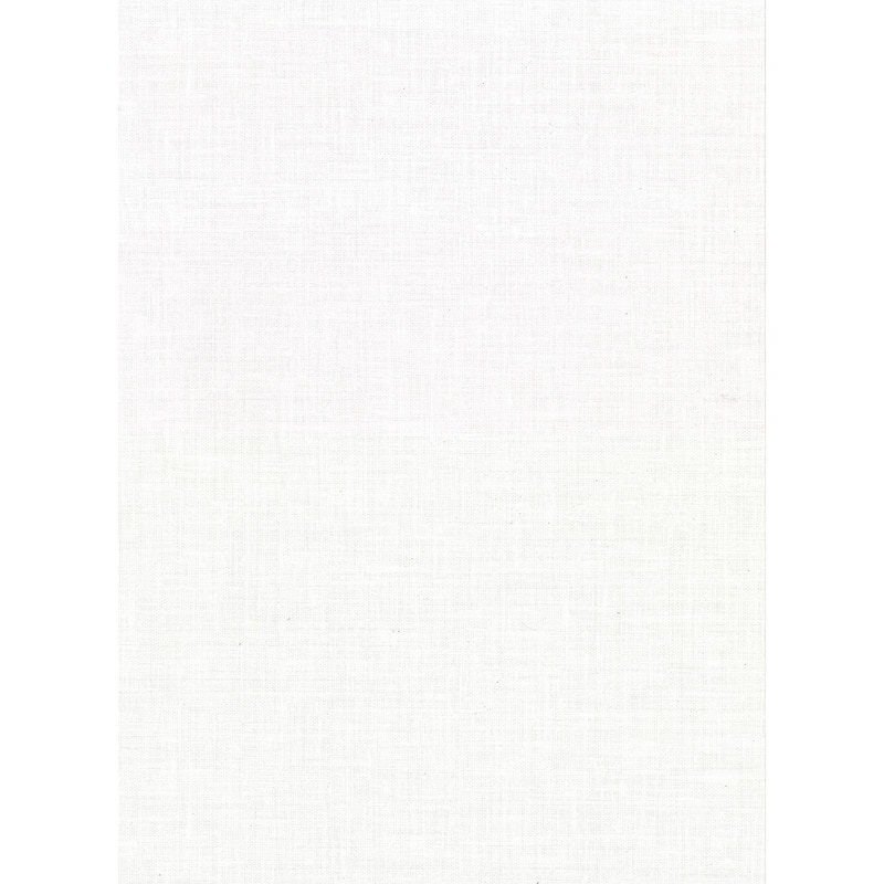 Warner Upton White Faux Linen Wallpaper