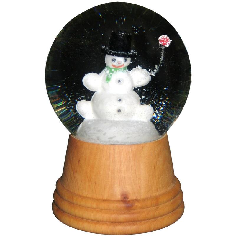 5" Perzy Snowman Christmas Snow Globe