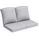 preview thumbnail 88 of 128, 21 W x 22 D in. Deep Seat Outdoor Cushion Set by Crestlive Products 2-Seater - Light Grey