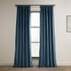 preview thumbnail 110 of 125, Exclusive Fabrics Heritage Plush Velvet Curtain (1 Panel) Avalon Blue - 50 X 108