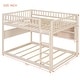 preview thumbnail 29 of 36, Convertible Bunk Bed with LED Storage Wall & Pegboard by Harper&Bright Designs