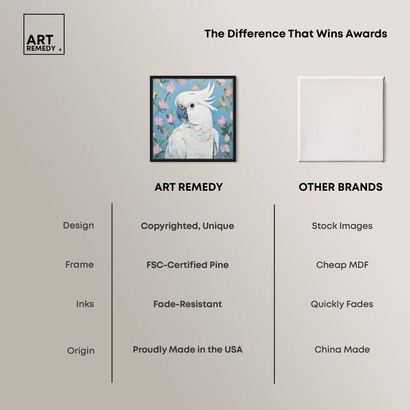 White Cockatoo I Canvas by Art Remedy