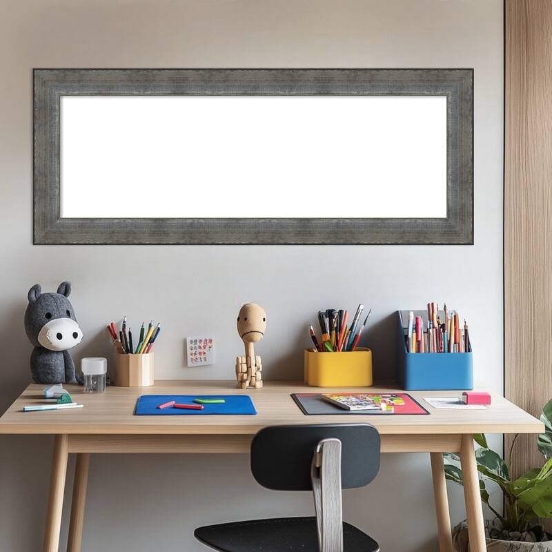 Amanti Art Forged Pewter Framed Dry Erase Magnetic Board