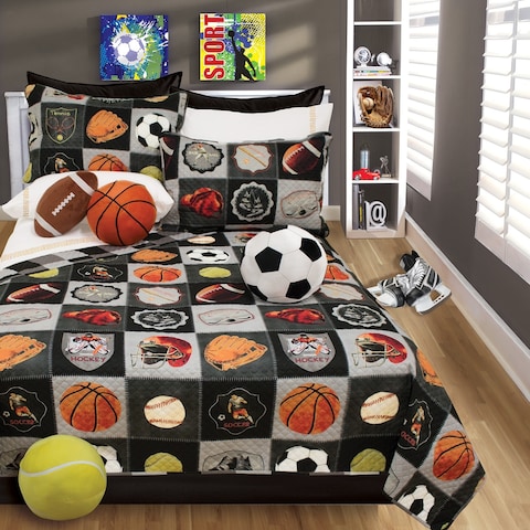 All-Star Printed 3-piece Quilt Set