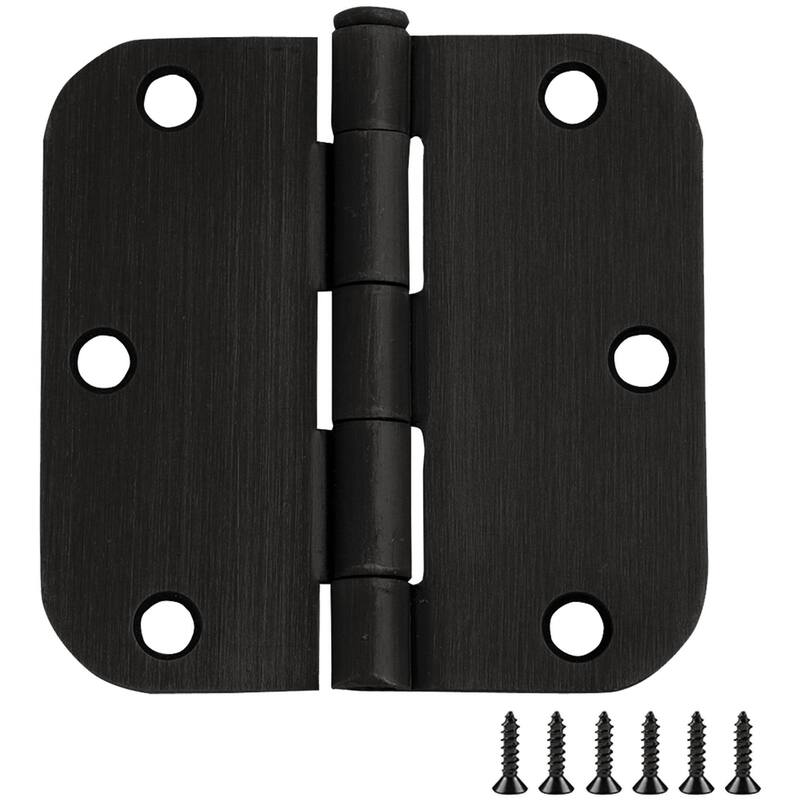 Design House 189779 3-1/2" x 3-1/2" Plain Bearing 5/8" Radius Corner - Oil Rubbed Bronze