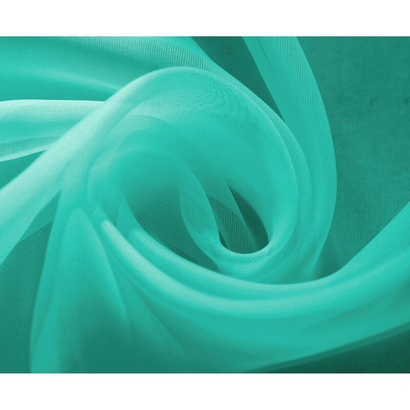 Celine Solid Sheer Curtain Canopy Bed Wedding Scarf