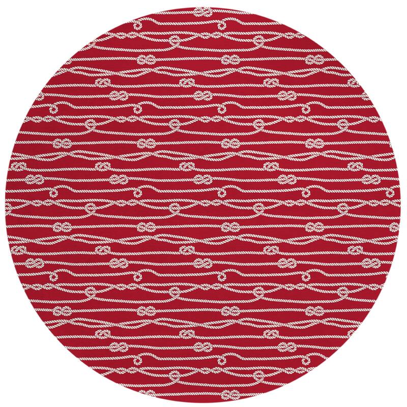 Indoor/Outdoor Harpswell Ocean Rope Washable Rug