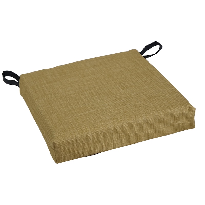 16-inch Indoor/Outdoor Solid Chair Cushions (Set of 4) - 16 x 16