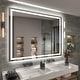preview thumbnail 31 of 61, LED Bathroom Vanity Mirror Wall Mounted with Double Light Strip, 3-Color Dimmable, Anti-Fog, HD Tempered Glass, UL-Listed, ETL