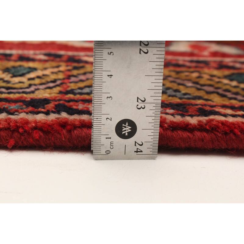 ECARPETGALLERY Hand-knotted Andelz Red Wool Rug - 4'5 x 7'8