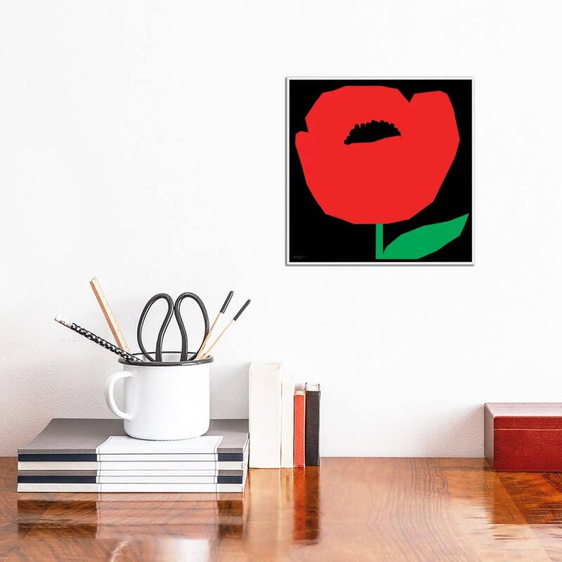 iCanvas "Red Poppy" by Art Mirano Framed Canvas Print