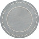 preview thumbnail 90 of 130, SAFAVIEH Handmade Bella Alverta Dotted Border Wool Rug 3' Round - Light Blue/Ivory - Round