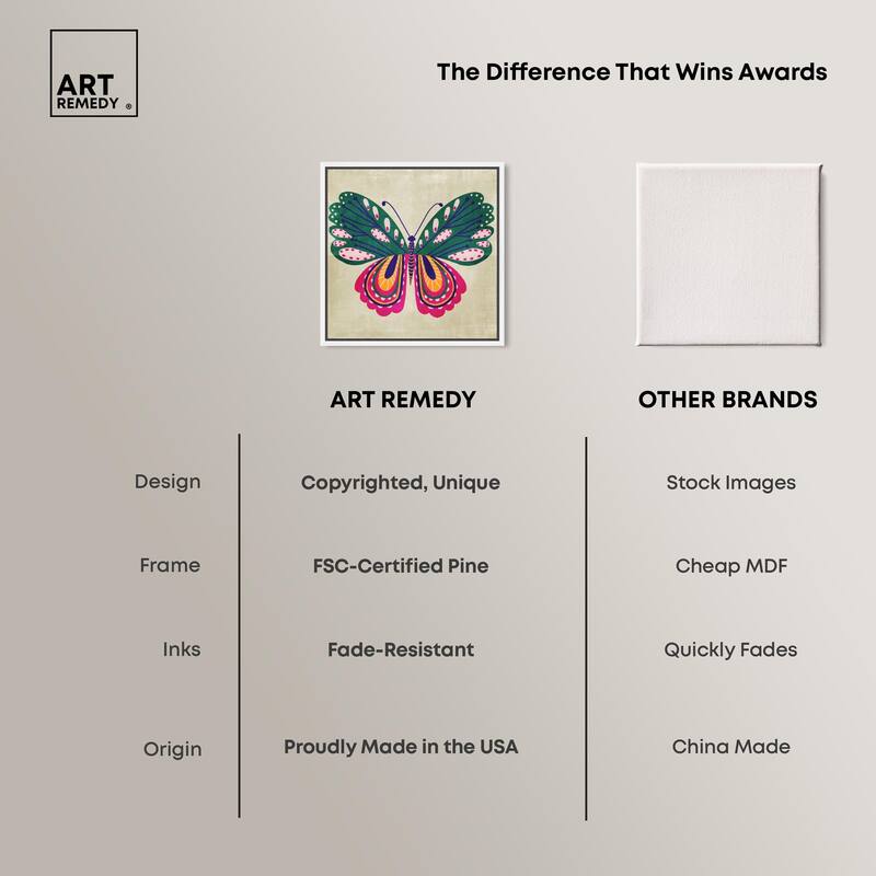 Butterfly Wings Canvas by Art Remedy