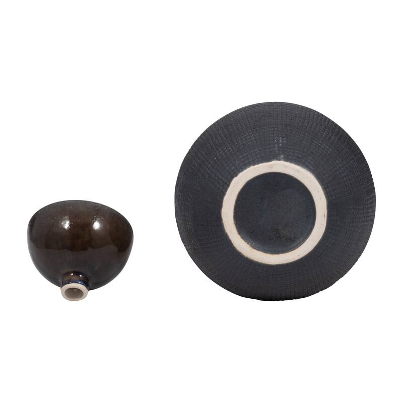 Sagebrook Home Neader Ceramic Vase - Stoneware, Novelty, Textured Gradient