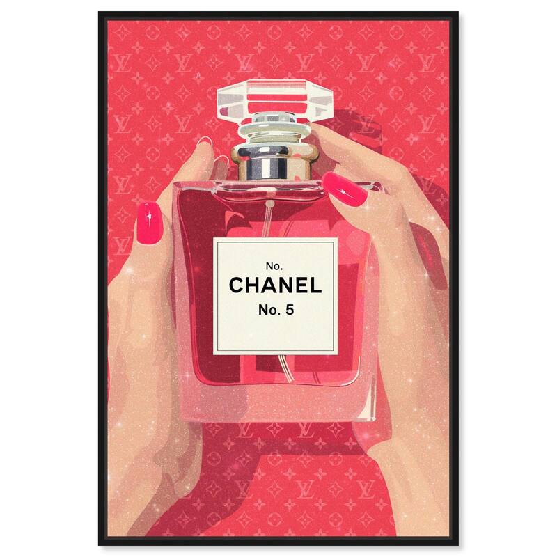 Perfume in Hands Canvas by Art Remedy - Black - 30" x 45"