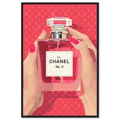 Perfume in Hands Canvas by Art Remedy
