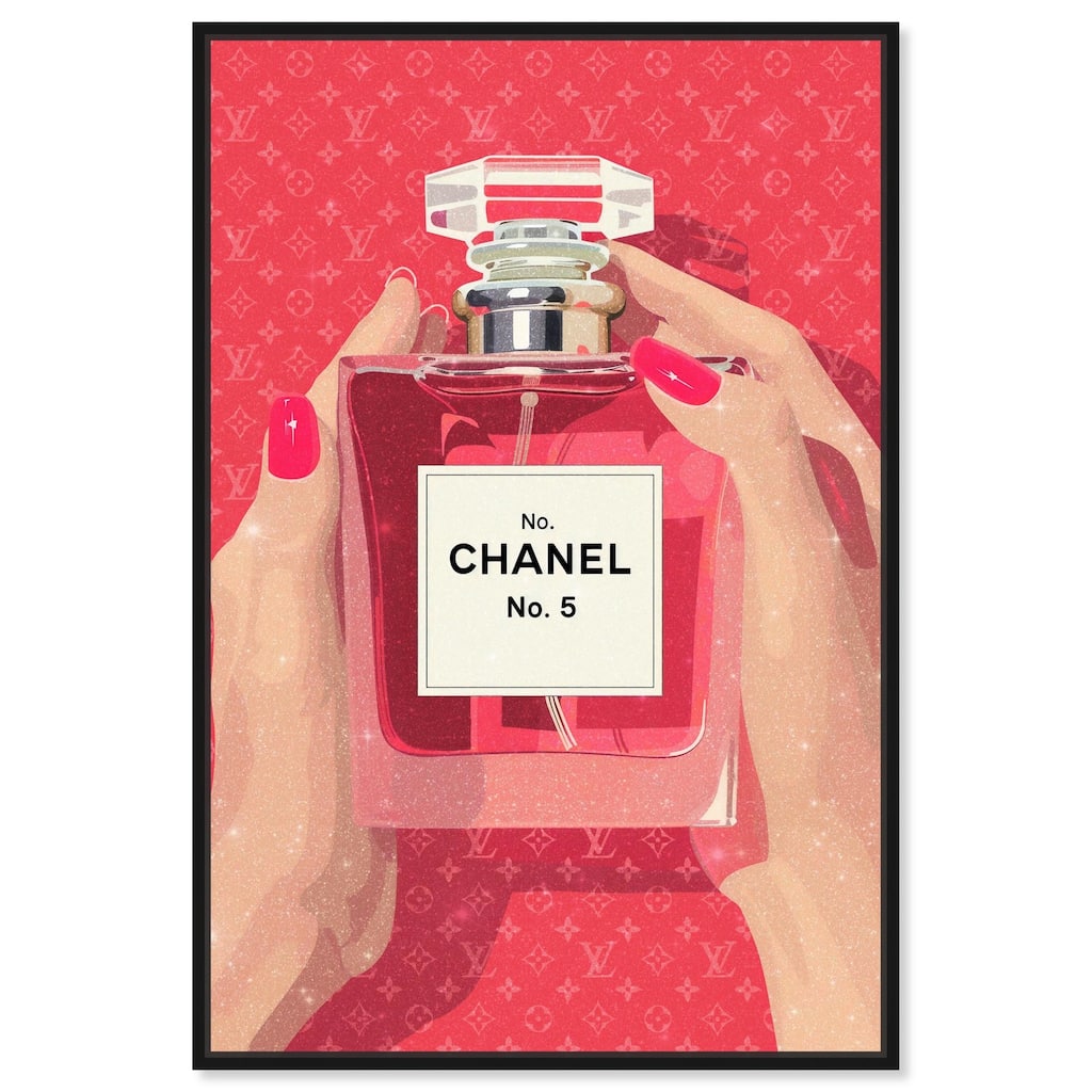 Perfume in Hands Canvas by Art Remedy