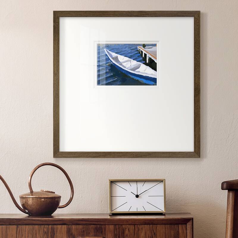 Colorful Rowboat IVPremium Framed Print
