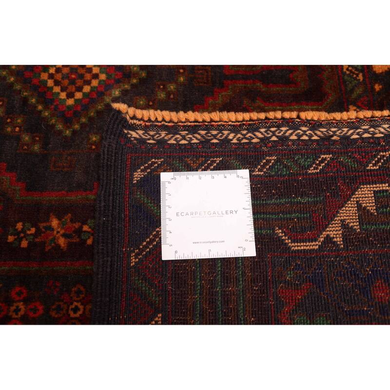 ECARPETGALLERY Hand-knotted Teimani Black, Brown Wool Rug - 3'7 x 6'6