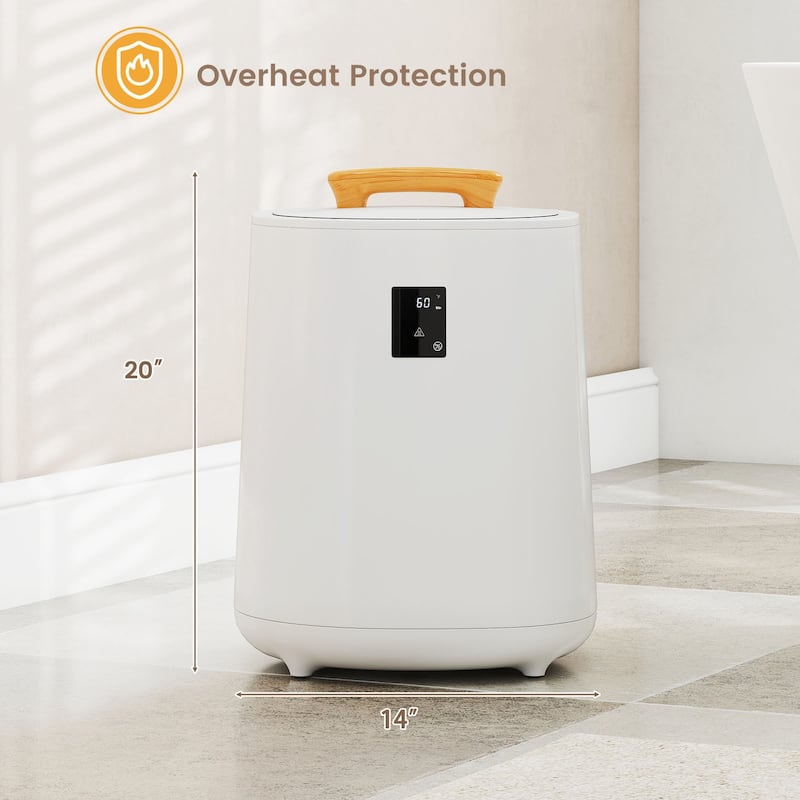 18L Large Towel Warmer with LED Display and Auto Shut off-Pink