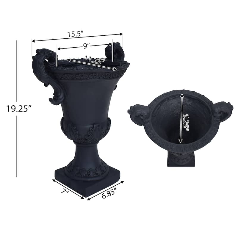 Delphine Roman Chalice Lightweight Concrete Planter by Christopher Knight Home