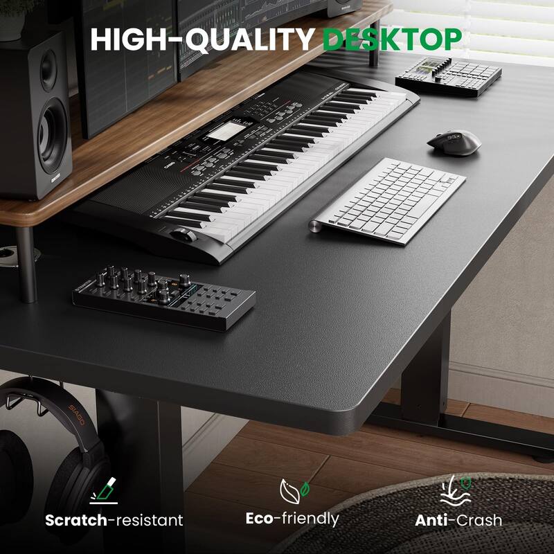 SIAGO 48 x 24 Inch Computer Desk Height Adjustable Electric Sit Stand Up Desk