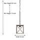 preview thumbnail 15 of 26, Acroma 1-light Farmhouse Rustic Rectangle Kitchen Island Pendant Light - 8 inches