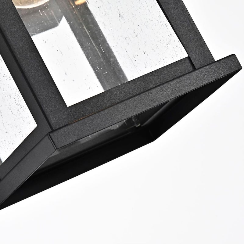 1 Light Transitional Square 12 Inch Outdoor Wall Lantern