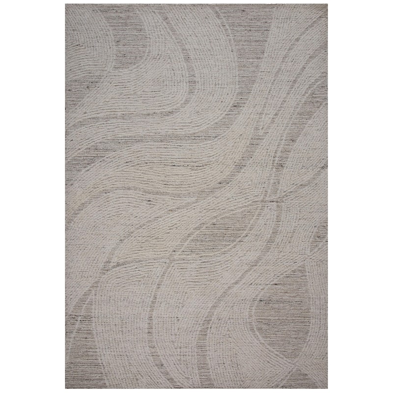 Alora Decor Maude Hand-Tufted Abstract Brown, Ivory, Beige Color Area Rug