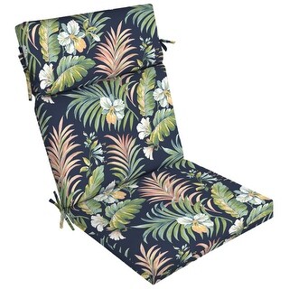 ARDEN Simone Tropical Outdoor Dining Chair Cushion - 44 in L x 21 in W ...