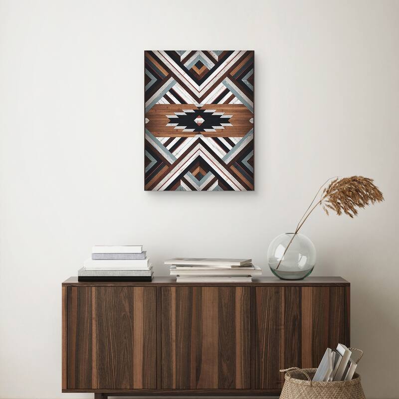 Tribal Wood Pattern by Belle Maison Canvas Art Print