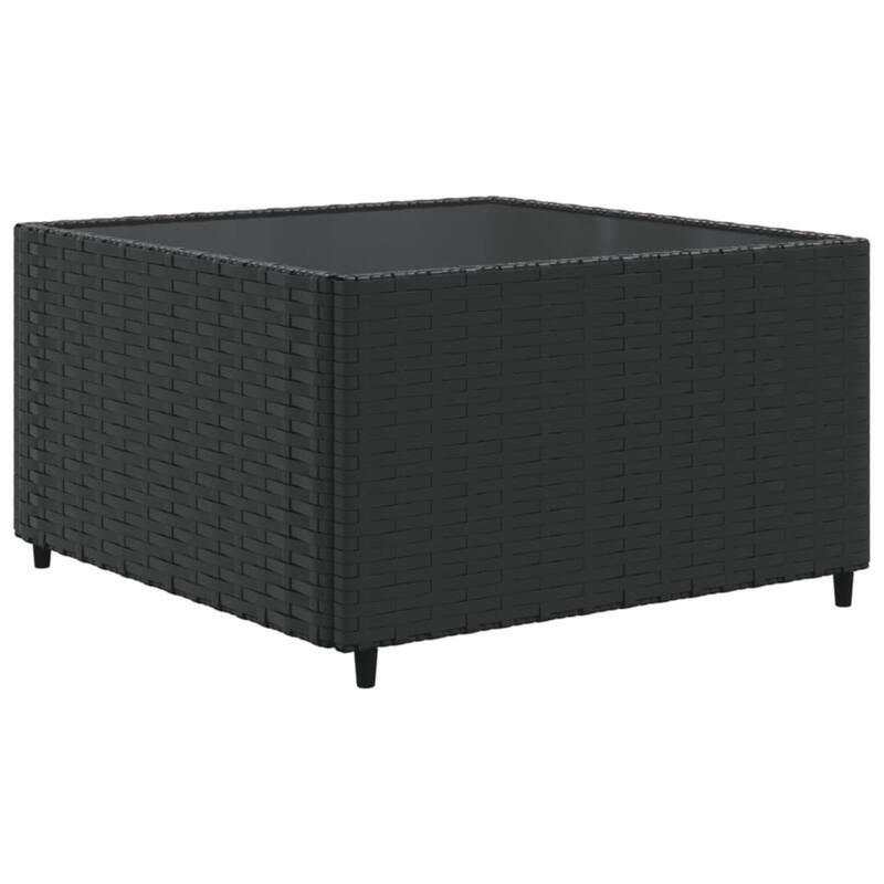vidaXL Patio Sofa Set with Cushions Lounge Setting Outdoor Furniture Poly Rattan - 9.8 x 9.8 x 8.9