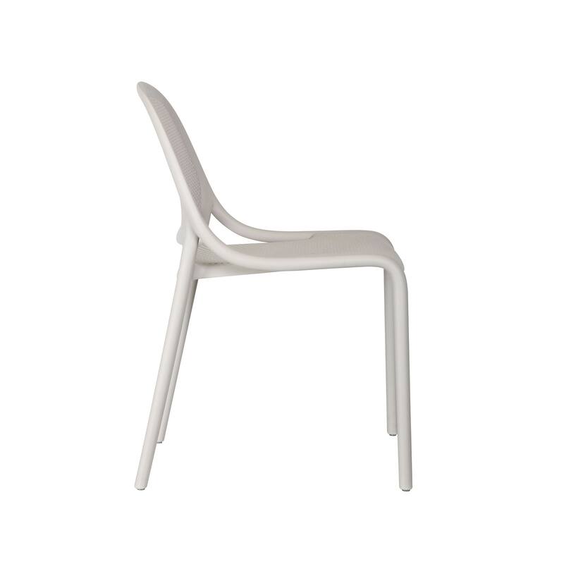 Shay Stackable Plastic Chair for Indoors or Outdoors - Set of 2